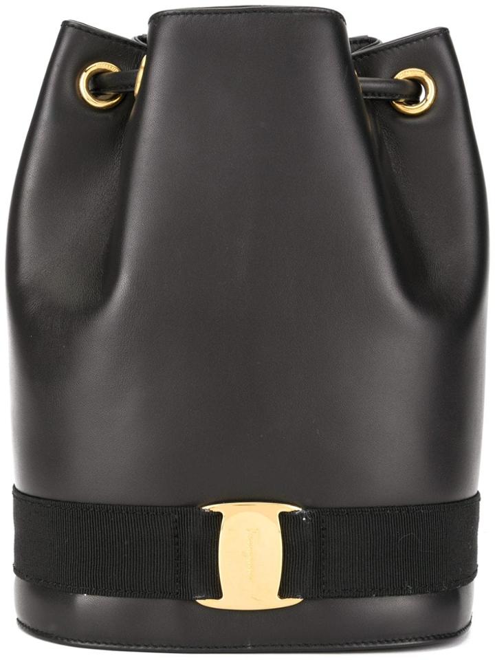 Salvatore Ferragamo Pre-owned Vara Drawstring Backpack - Black