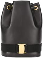 Salvatore Ferragamo Pre-owned Vara Drawstring Backpack - Black