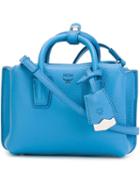 Mcm Mini 'milla' Crossbody Bag, Women's, Blue, Leather