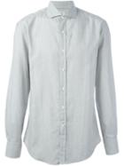 Brunello Cucinelli Classic Shirt, Men's, Size: Large, Grey, Cotton