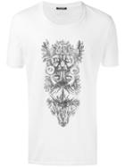 Balmain Animals Tribal T-shirt, Men's, Size: Small, White, Cotton