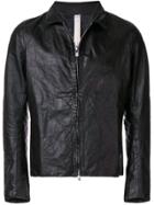 A Diciannoveventitre Classic Leather Jacket - Black