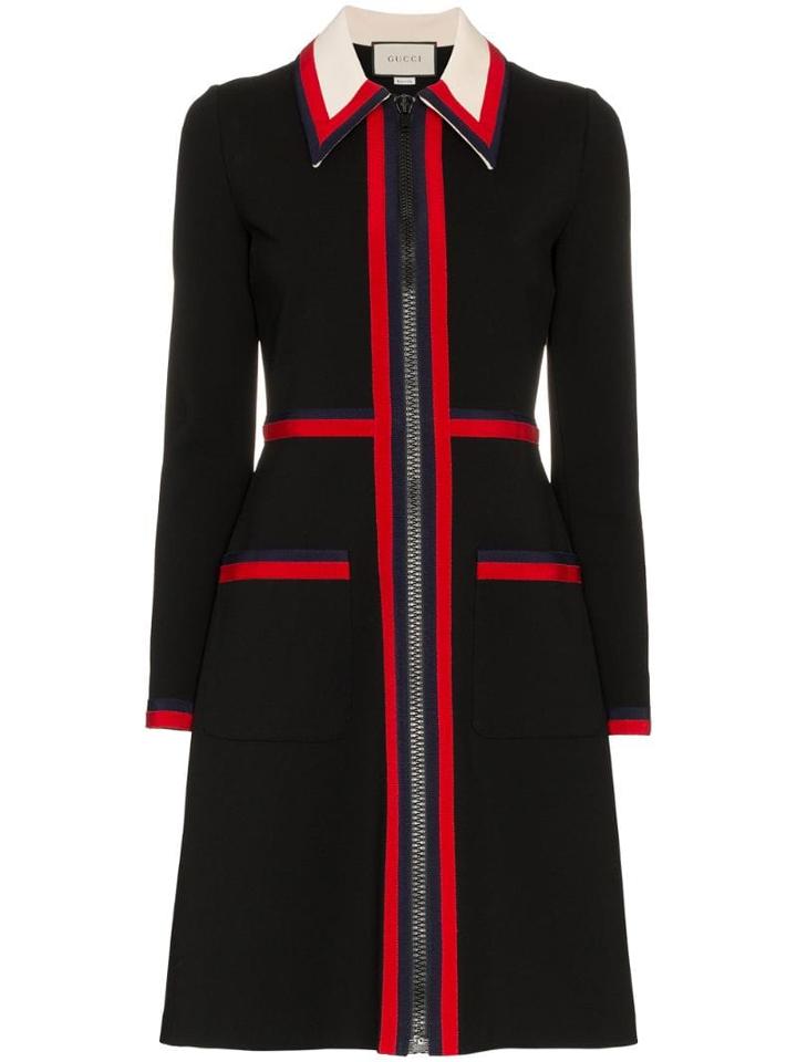 Gucci Zipped Jersey Dress - Black