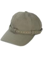 Mostly Heard Rarely Seen Lettering Strap Baseball Cap - Green