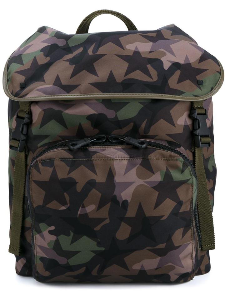 Valentino Valentino Garavani 'camustars' Backpack - Green
