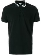 Kenzo Kenzo Signature Printed Collar Polo Shirt - Black