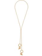 Jil Sander Circle Pendant Necklace - Gold