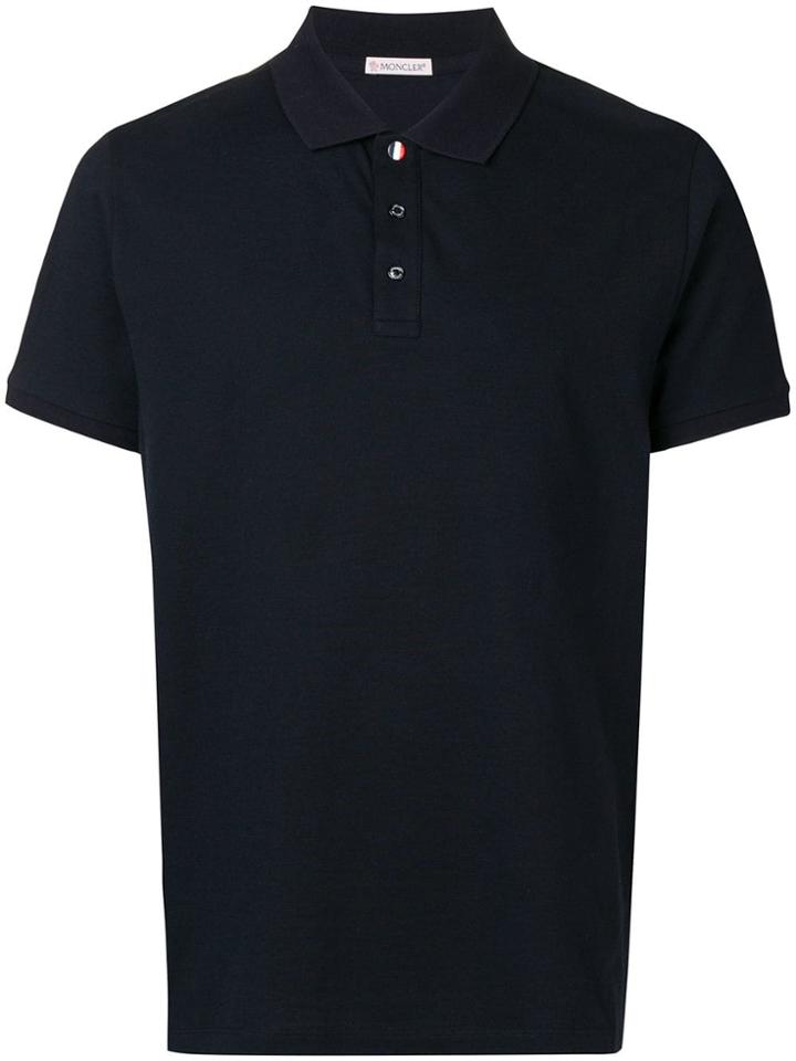 Moncler Simple Polo Shirt - Blue