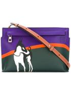 Loewe Dog Print Cross Body Bag, Women's, Purple