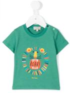 Paul Smith Junior - Lion Print T-shirt - Kids - Cotton - 6 Mth, Green