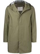 Mackintosh Khaki Cotton Storm System Hooded Coat - Green