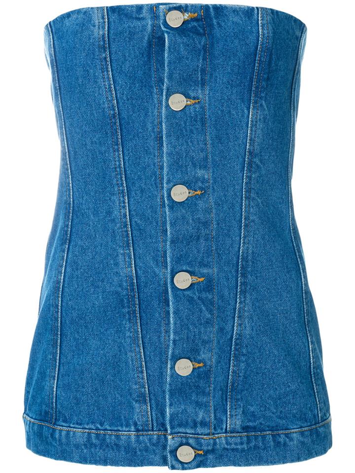 Études Etrange Stone Denim Corset - Blue