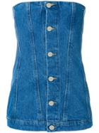 Études Etrange Stone Denim Corset - Blue