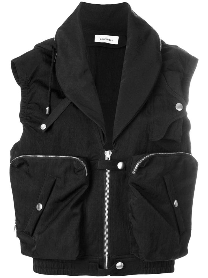 Courrèges Cargo Vest - Black