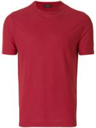 Zanone Plain T-shirt - Red