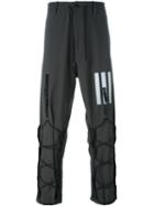 Y-3 Drawstring Detail Trousers, Men's, Size: Large, Grey, Polyester/spandex/elastane
