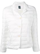Eleventy - High Neck Puffer Jacket - Women - Polyester - M, White, Polyester