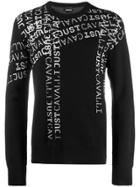 Just Cavalli Scattered Logo Jumper - Black