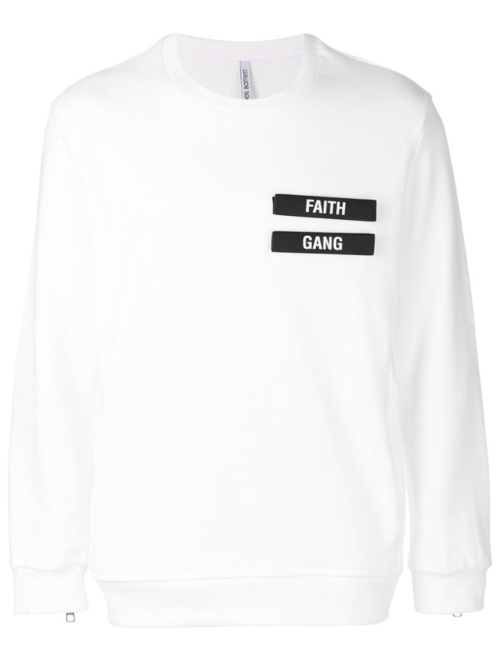 Neil Barrett Faith Gang Sweatshirt - White
