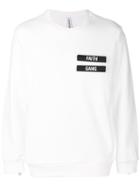 Neil Barrett Faith Gang Sweatshirt - White