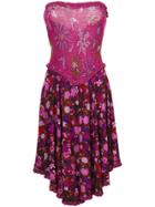 Versace Vintage Callaghan Printed Disco Dress - Pink & Purple