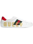 Gucci Ace Guccy Sneakers - White