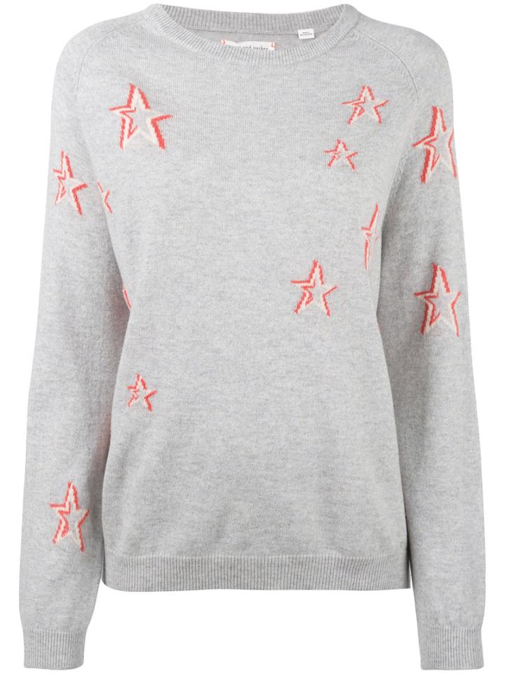 Chinti And Parker - Star Sweater - Women - Cashmere - M, Grey, Cashmere
