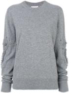 Barrie Romantic Timeless Cashmere Round Neck Pullover - Grey