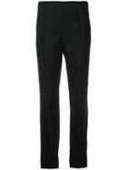Georgia Alice - Pin-tuck Trousers - Women - Spandex/elastane/virgin Wool - 10, Black, Spandex/elastane/virgin Wool