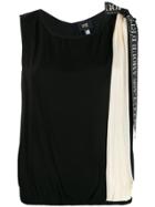 Cavalli Class Pleated Panel Top - Black