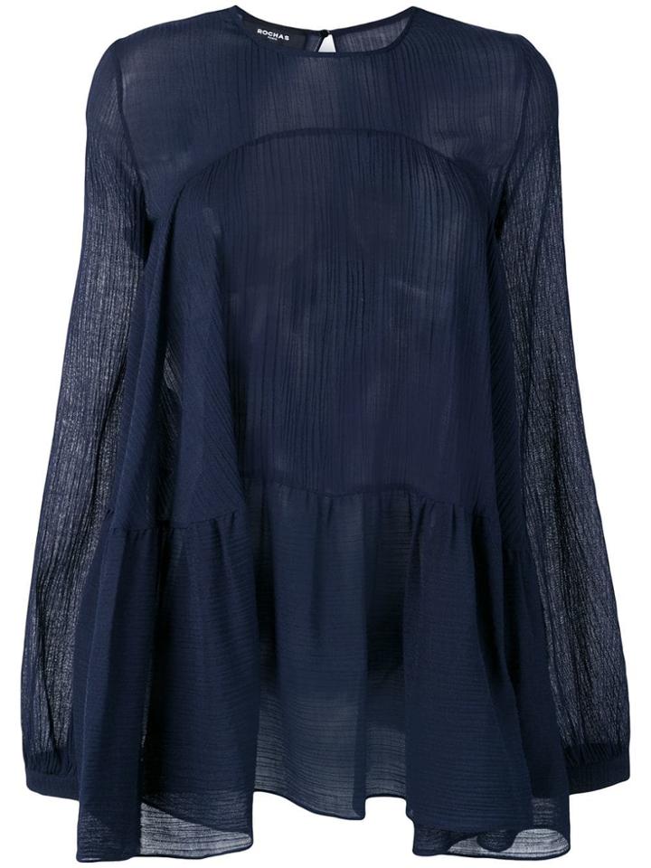 Rochas Flared Top - Blue