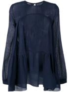 Rochas Flared Top - Blue