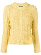 Alexa Chung Knitted Sweater - Yellow