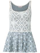 Knitted Tank - Women - Acrylic/polyamide/viscose - P, Blue, Acrylic/polyamide/viscose, Cecilia Prado