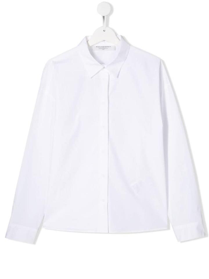 Philosophy Di Lorenzo Serafini Kids Logo Shirt - White