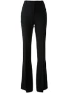 Alexander Mcqueen - Bootcut Trousers - Women - Silk/acetate/rayon - 38, Women's, Black, Silk/acetate/rayon
