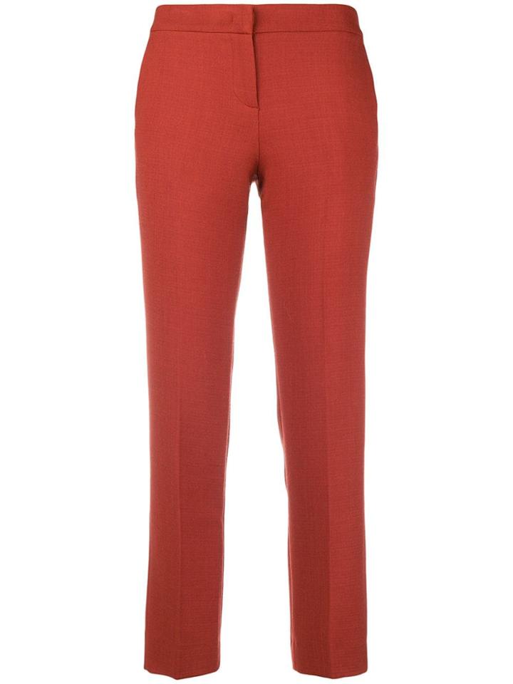 Twin-set Cropped Slim Trousers - Yellow & Orange