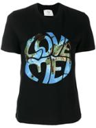 Alberta Ferretti Love Me! Printed T-shirt - Black