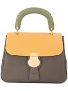 Burberry Colour Block Tote, Women's, Brown, Leather