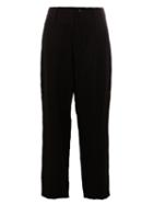 Uma Wang Wide Leg Trousers, Men's, Size: Small, Black, Cotton/ramie/virgin Wool