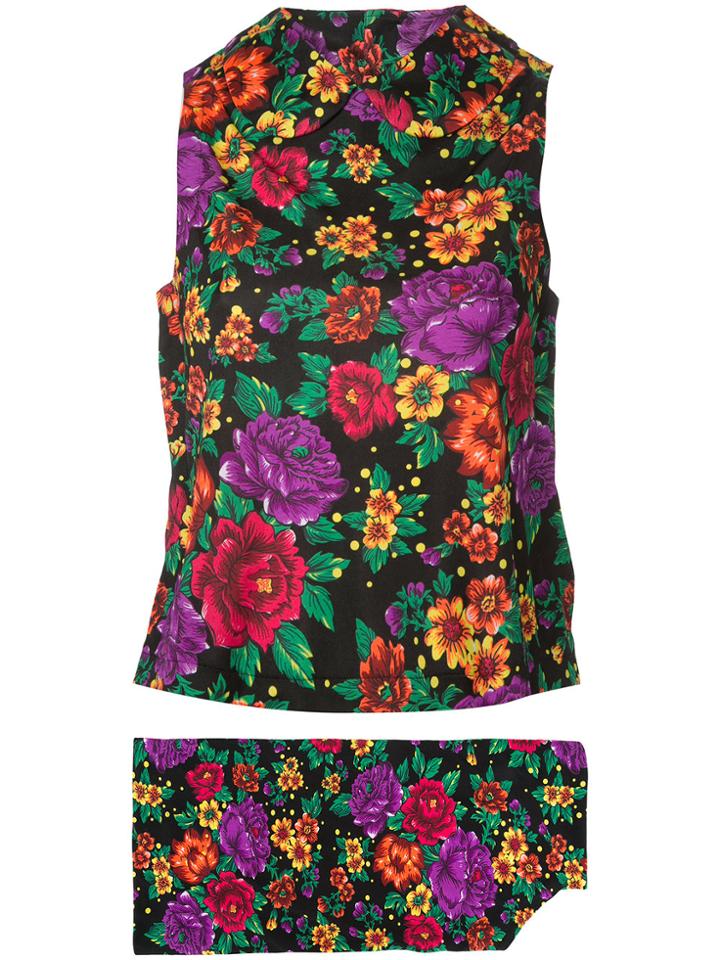 Comme Des Garçons Vintage 2d Floral Ensemble Two Piece - Multicolour