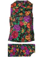 Comme Des Garçons Vintage 2d Floral Ensemble Two Piece - Multicolour