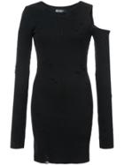 Amiri Distressed Sweater Dress - Black
