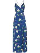 Racil Elvira V-neck Floral Print Dress - Blue