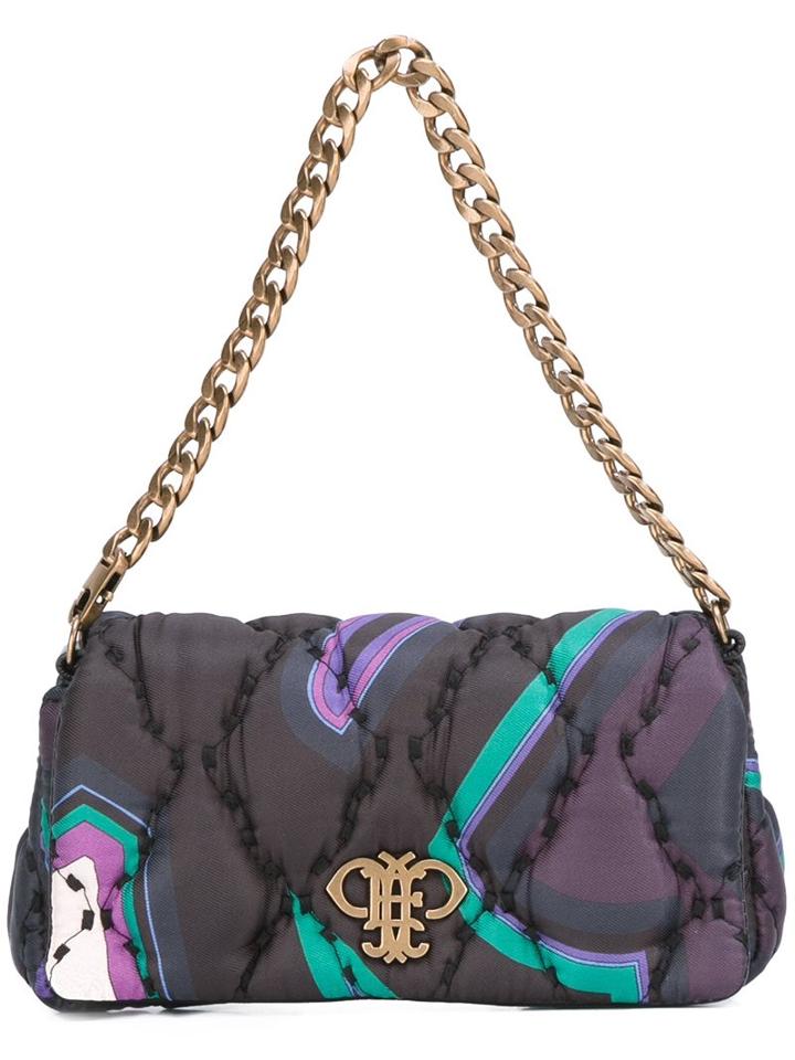 Emilio Pucci Quilted Handbag, Women's, Black