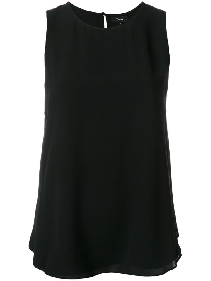 Theory Crewneck Tank Top - Black