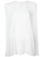 Astraet - Sleeveless Blouse - Women - Polyester - One Size, White, Polyester