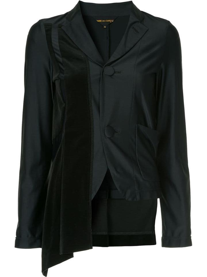 Comme Des Garçons Pre-owned Asymmetric Fitted Blazer - Blue