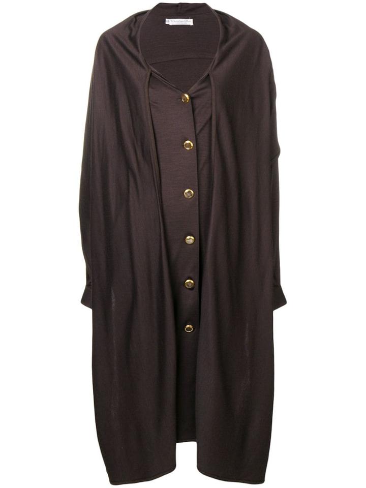 Christian Dior Vintage 1980's Midi Coat - Brown