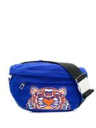 Kenzo Tiger Embroidered Logo Belt Bag - Blue